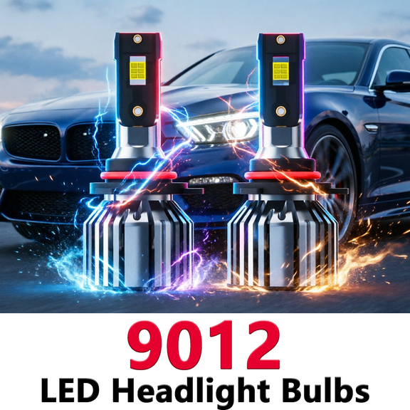 9012 LED Headlight Bulb For 2014-2015 Hyundai Tucson,Standard High Beam or Low Beam,9012 White Headlight Bulbs,High Brightness Headlight Bulb, Pack of 2