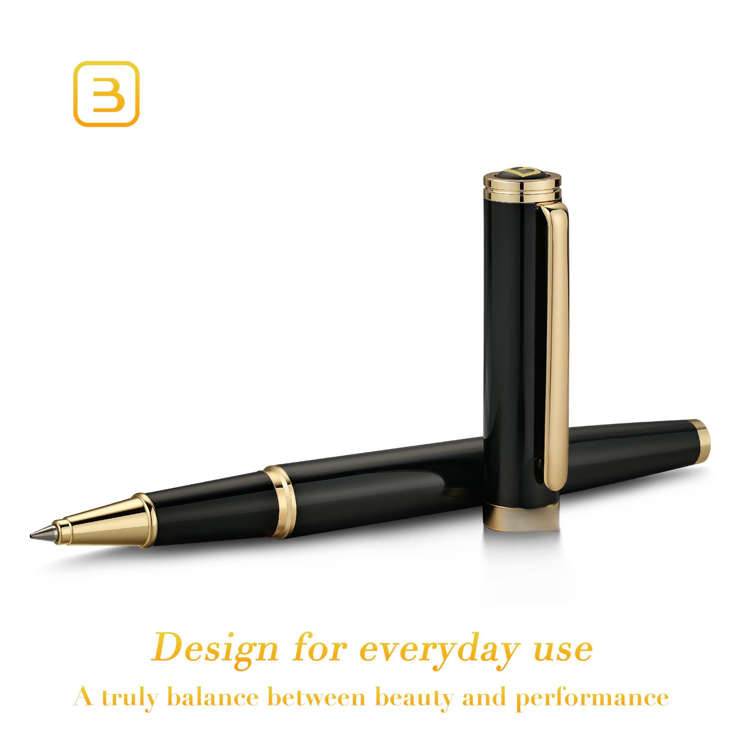 Luxury Rollerball Pen Trim Noble And Elegant Designs Ink Refill  Roller Ball Gift Set For Men & Women Professional Executive Office Nice Pens