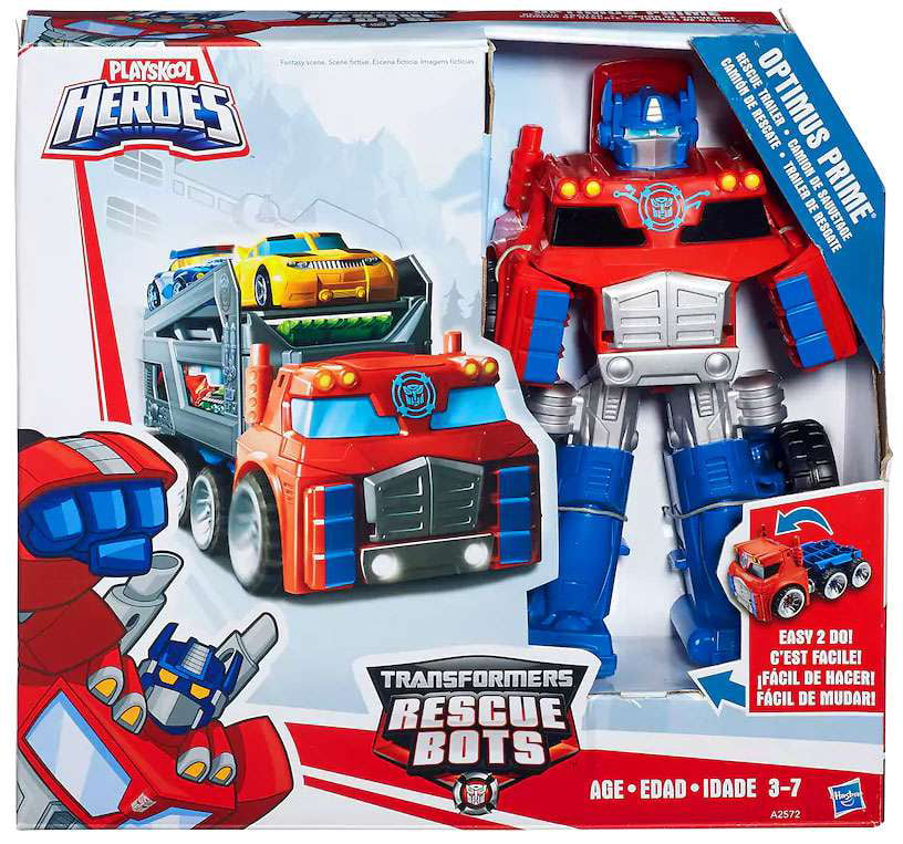 Hasbro Transformers Rescue Bots Optimus Prime Rescue Trailer Action Figure for sale online 