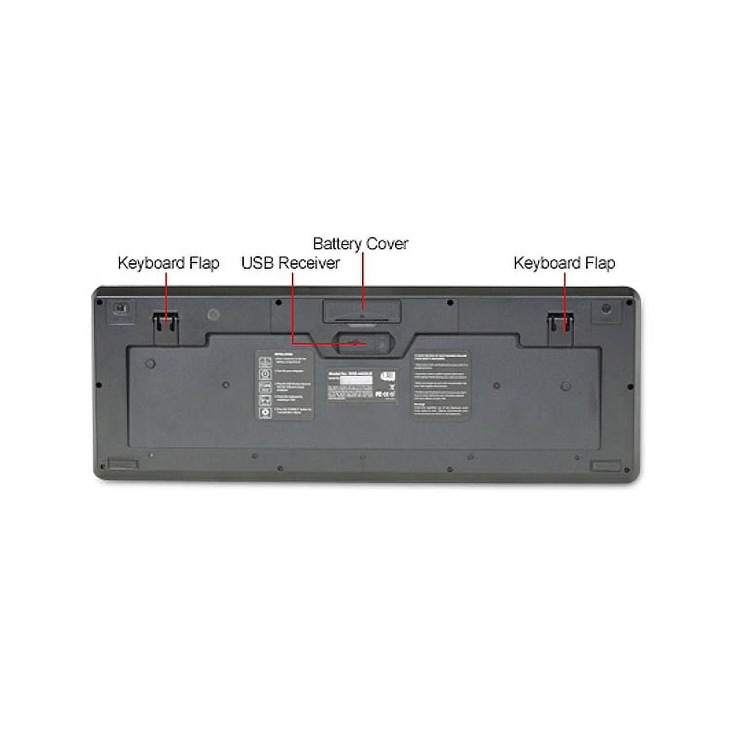 Black Wireless TouchPad Keyboard, WKB-4400UB