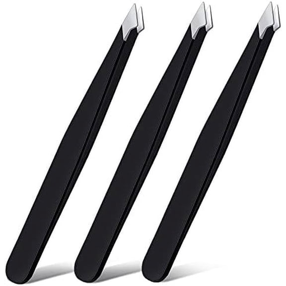 3 Pieces Eyebrow Tweezers Stainless Steel Pointed Tip Pointed Hair Removal Tweezers Precision Tweezers Splinter Plucking and Ingrown Hair