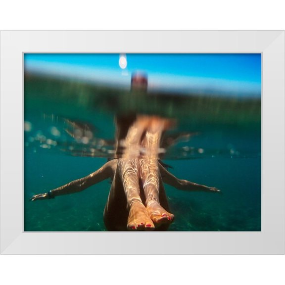 Belda, Rafael 14x12 White Modern Wood Framed Museum Art Print Titled - Summer day