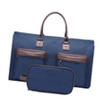 thumbnail image 4 of Bolsa de lona para ropa, bolsa de viaje de negocios, portátil, con compartimento para zapatos, bolso de hombro para hombre, bolsa de mano para ropa, Azul oscuro, 4 of 8