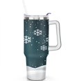 thumbnail image 2 of Christmas Gift 40 Oz Tumbler with Handle Stainless Steel Christmas Snowflake Ball Travel Mug Decorative Tumbler for Home Office Supplies Camping Outdoor for Women Men Friend Dad, 2 of 7