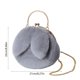 thumbnail image 3 of Bolso bandolera de conejo de peluche para mujer, bolso de pelo con orejas de conejo y clip en la boca, bolso con clip, bolso de peluche con forma de conejo, 3 of 6