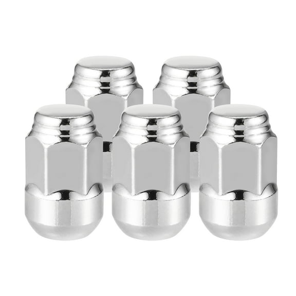 5 Pcs Wheel Lug Nuts Compatible for Honda CR-V for Honda Civic Chorme Plated M12x1.5 Tire Lugnuts