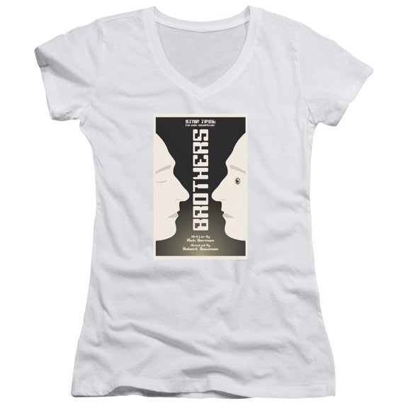 Star Trek Tng Season 4 Episode 3 Junior Women's V-Neck T-Shirt White