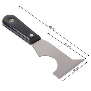 Wideskall 3 inch Metal Scraper Flex Putty Knife with Rubble Handle