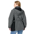 thumbnail image 2 of Woman Within Plus Size Colorblocked Taslon Anorak, 2 of 6