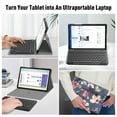 thumbnail image 5 of Fintie Keyboard Case for Samsung Galaxy Tab A11 Plus 11" 2025 / Tab A9 Plus 11" 2023, Slim Stand Cover with Magnetically Detachable Wireless Bluetooth Keyboard, Blooming Hibiscus, 5 of 8