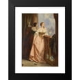 thumbnail image 2 of Edouard Hamman 11x14 Black Modern Framed Museum Art Print Titled - Two Women on the Balcony, in the Background San Giorgio Maggiore, Venice, 2 of 5