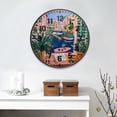 thumbnail image 2 of Yayeee Wall Clock Battery Operated 11.9" Silent Quartz Non-Ticking for Living Room Decor, Green Window, 2 of 8