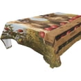 thumbnail image 4 of YAZAOO Square Tablecloth Two Puppies in Orchard Pattern Tableclothes, 4 of 9