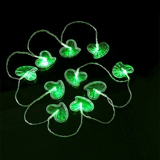 Fiudx Guirnalda de Luces Coloridas En Forma de Corazón, Decoración Romántica para Interiores y Exteriores, Funciona con Pilas, Ideal para San Valentín, Acción de Gracias, Día de La Madre, 165 Cm de L