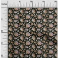 thumbnail image 2 of oneOone Polyester Spandex Black Fabric Floral Sewing Material Print Fabric By The Yard 56 Inch Wide, 2 of 4