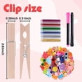 thumbnail image 2 of Kit Cheer Pins JOICEE, 80 unidades, clips y accesorios de madera, 2 of 7