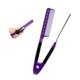 thumbnail image 2 of Minnieouse Peine de estilo Mango largo Accesorios de barbería Alisador de cabello Antideslizante Suministros de peluquero Herramienta de Cuidado del cabello Violeta, 2 of 6