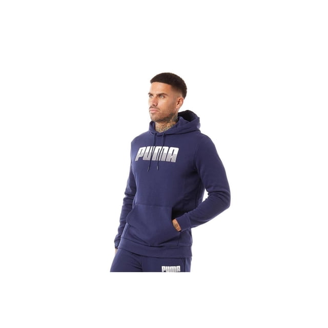Sudadera Puma Style Hoodie Hombre Puma Azul M