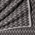 thumbnail image 4 of Beautiful by Drew Barrymore 6-Piece Staggered Tile Bath Towel Set, Soft 100% Cotton, Charcoal, 4 of 4