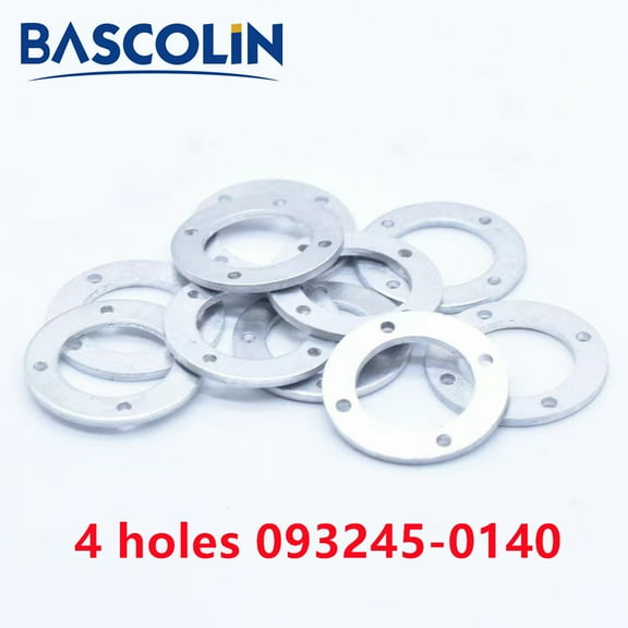 Bascolin10pcs/lot 093245-0140 9mmx12mmx1mm 4 Holes Injector Washer Aluminum Shims 23654-64010 Leak Off Washer MD068355 for Toyota Nissan Mitsubishi