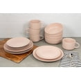 thumbnail image 3 of 10 Strawberry Street Wazee Matte 16 Piece Coupe Dinnerware Set, Blush Pink, 3 of 8