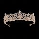 thumbnail image 1 of Nvzi Tiara de boda para novia, diadema de princesa, corona de novia, joyería para el cabello con diamantes de imitación de cristal,graduación, boda, fiesta de disfraces (B), 1 of 4