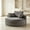 Grey, variant on AUU 55" Corduroy Single Sofa Bed, No Assembly Required, Fluffy Modern Sleeper Chair for Living Room Bedroom Lounge Media Room