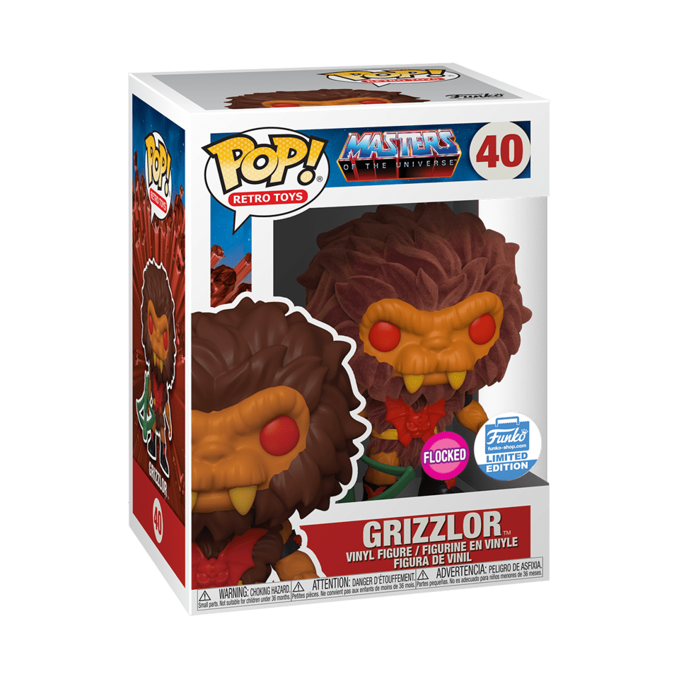 Grizzlor Flocked Funko Boutique Exclusive Pop Masters of the Universe 