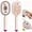 Pink, variant on Electric Spray Air Cushion Massage Comb, 3-in-1 Multifunctional Hairbrush-Nano Fine Mist Spray, Red Light Therapy, and Retractable Design, for Hair Care, Scalp Massage, Daily Styling (Purple)