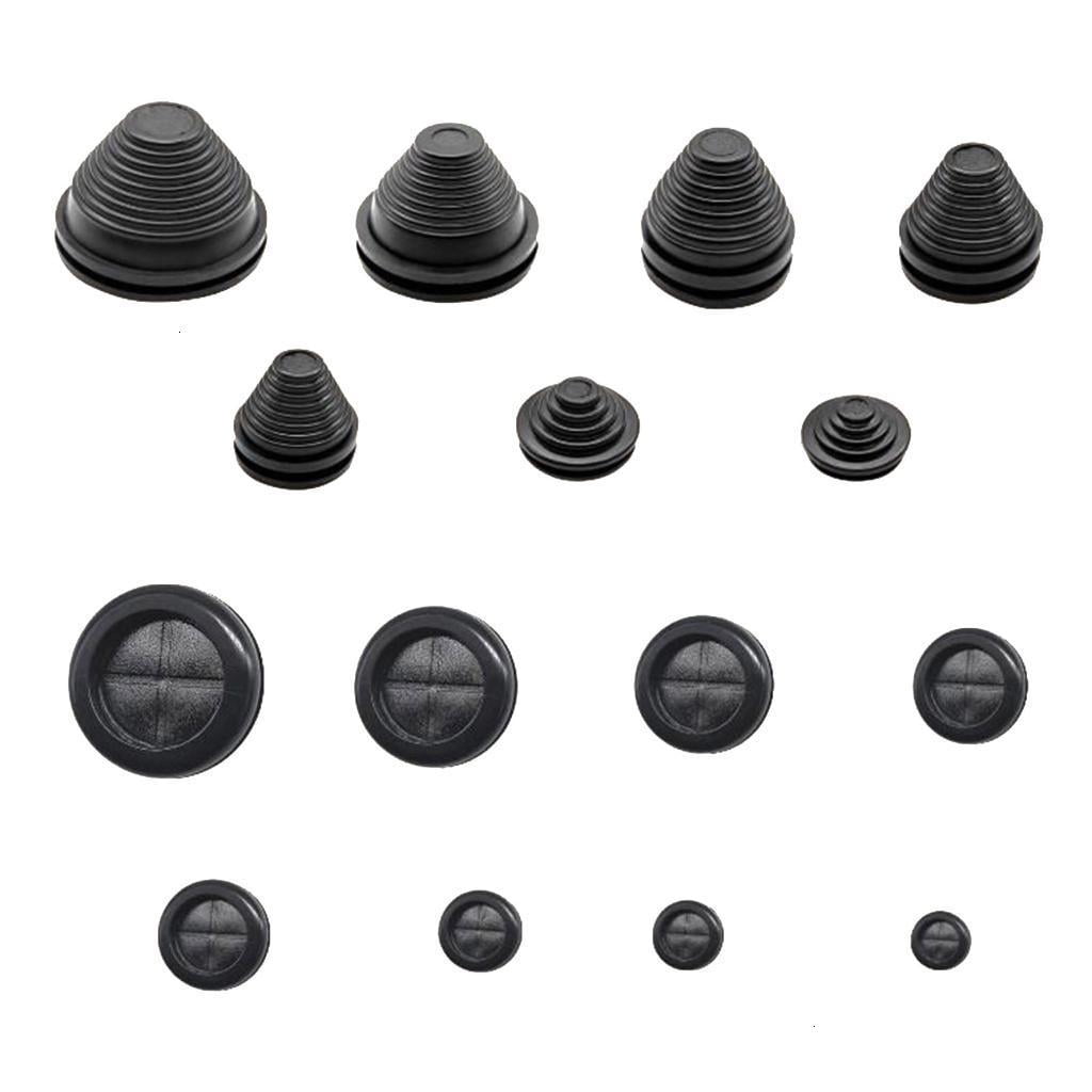 30Pcs Rubber Grommets Kits Closed Rubber Grommets Rubber Wire Hole Plugs Easy To Use Firewalls Closed Hole Pl