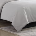 thumbnail image 3 of Vera Wang - King Comforter Set, Luxury Cotton Bedding with Matching Shams, Medium Weight & Ideal for All Seasons (Waffle Pique King, Moonlight Grey) Moonlight Grey King Comforter Set, 3 of 13