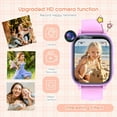 thumbnail image 4 of JIAN YA NA Kids Smart Watch for Boys Girls, 1.83" Large Touch Screen Smartwatch with Two-Way Call, 31 Games, 30W Camera, Video, Pedometer, Music Player (Purple), 4 of 11