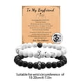 thumbnail image 2 of Ensemble Bracelet Perles Blanches Chic et Élégant pour Hommes et Femmes, 2 of 3