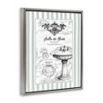 thumbnail image 3 of Stupell Industries French Bathroom Sink Stripes Gray Framed Floater Canvas Wall Art design by Lettered and Lined, 21 x 17, 3 of 9