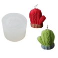 thumbnail image 2 of Molde de adorno de vela perfumada de mitones de Navidad, 2 of 5
