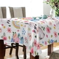 thumbnail image 4 of Cute Bunny Easter Fabric Rectangle Tablecloth - Waterproof and Wrinkle-Resistant Table Cloth 60x120 Inch Table Cover for Indoor & Outdoor Dining House Decor, 4 of 7