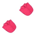 thumbnail image 4 of QualitChoice Simple Design Solid Color False Collar Formal Fashion Chiffon Fake Half Shirt Decorative Detachable Lapel Clothing Decor Rose Red Point 2PCS, 4 of 6