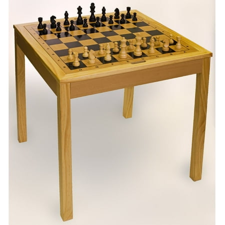 Wooden Chess Game - Sterling Games Wooden Chess Table