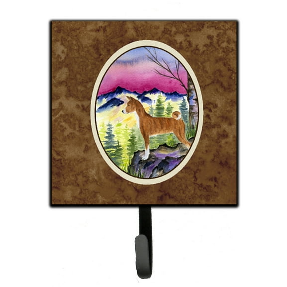 Carolines Treasures SS8371SH4 Basenji Leash Holder or Key Hook, Small, Multicolor