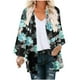 thumbnail image 2 of Cárdigan para mujer, estampado floral, manga abullonada, tipo kimono, holgado, de gasa, informal, para cubrirse, 2 of 5