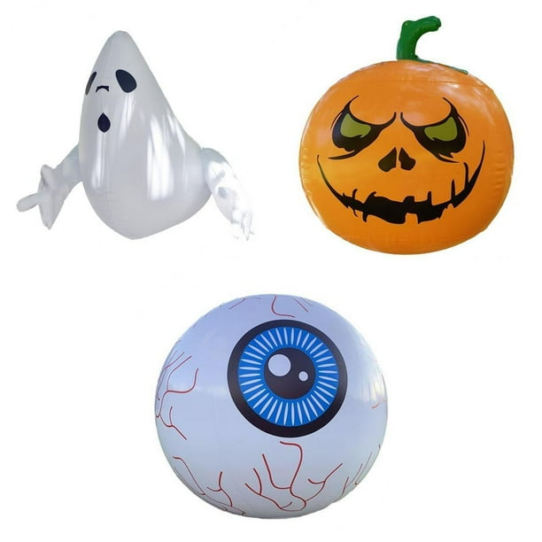 Juguetes Inflables,Globo ocular de calabaza fantasma inflable Decoración de Halloween,Fiesta de calabaza Juguete Patio Césped Decoración ,Fantasma inflable fiesta de vacaciones