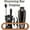 Gunmetal Black, variant on Cocktail Bar Set Mixology Bartender Kit: 10-Piece Bar Tool Set With Stylish Bamboo Stand Bar Tool