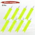 thumbnail image 4 of Pendientes Reflectores de Seguridad Uxcell [8PCS] - Llavero Reflectante de Seguridad con Clips para Mochila [Amarillo Limón-5.9IN/15CM], 4 of 7
