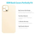 thumbnail image 6 of Back Glass Replacement for iPhone 13 pro max 6.7 inches with Pre-Installed Adhesive & Repairing Tool Kits（Gold）, 6 of 6