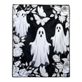 thumbnail image 2 of JuDWoC Halloween DIY Coloring Blanket Soft Flannel Fleece Blanket Gothic Ghost Blanket Colorable Halloween Throw Blanket for Couch Sofa Bed Decor 59.1*51.2in, 2 of 9
