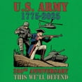thumbnail image 3 of US Army 250 Anniversary Long Sleeve T-shirt Military Veteran DD 214 Patriotic, 3 of 7