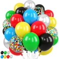 thumbnail image 1 of Yanonmyfd Pink and Purple Balloons, 50PCS 12 Inch Confetti Balloons, Metallic Purple Pink Latex Balloons with Ribbon, Party Balloons for Birthday Shower Wedding Party Decorations, 1 of 33