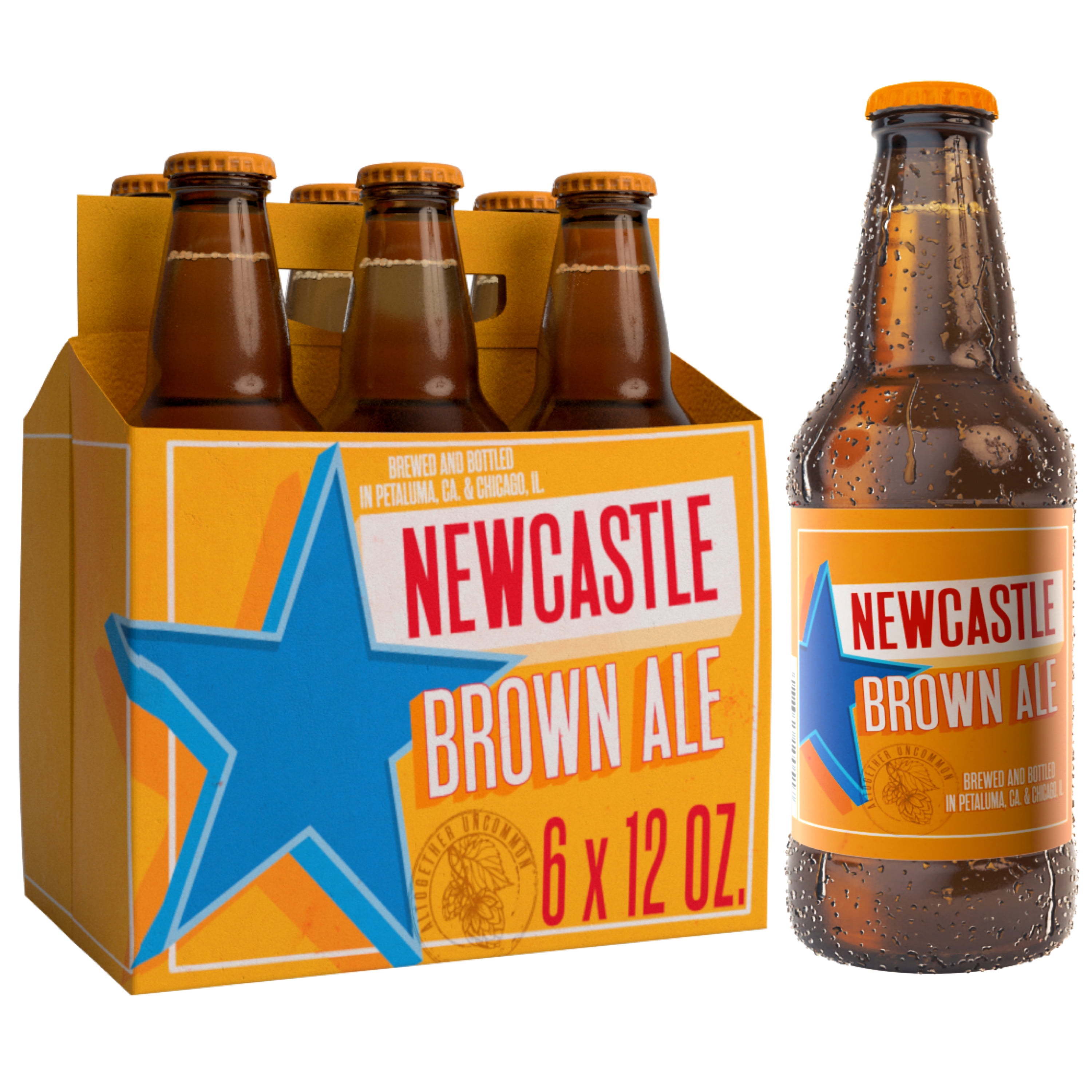 Newcastle Brown Ale Beer, 6 Pack, 12 fl oz Bottles