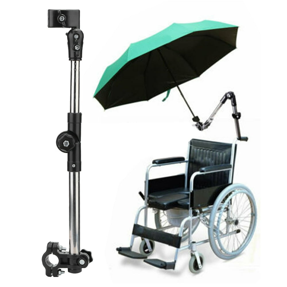 Kritne Wheelchair Stroller Bicycle Umbrella Attachment Handle Bar