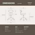 thumbnail image 5 of DR.LOMILOMI Pneumatic Swivel Rolling Stool Chair with Backrest 503 KAI, 5 of 5